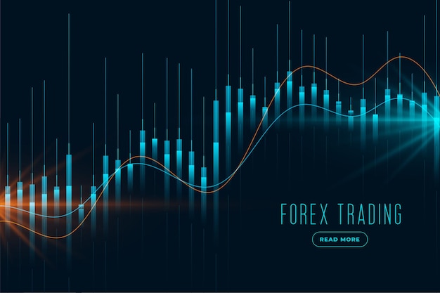 Forex trading stock market background