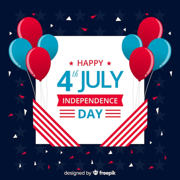 Free Vector fourth of july background