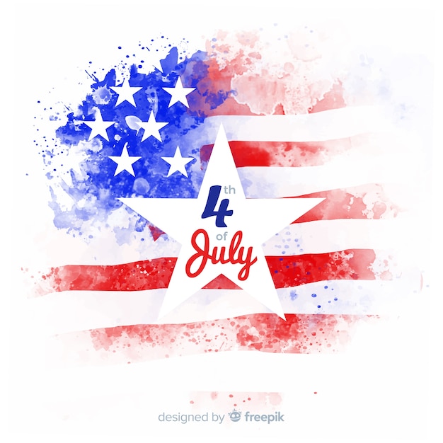 Free Vector fourth of july background