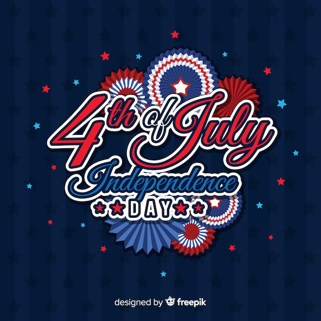 Free Vector fourth of july