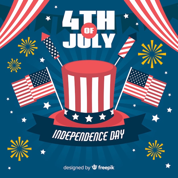 Free Vector fourth of july