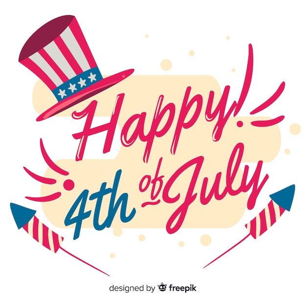 Free Vector fourth of july