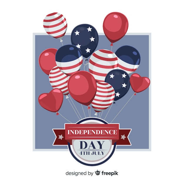 Free Vector fourth of july