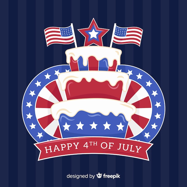 Free Vector fourth of july