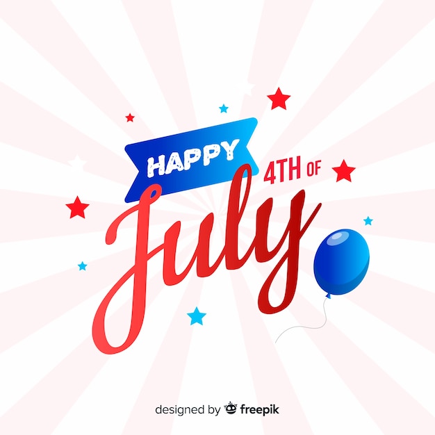 Free Vector fourth of july