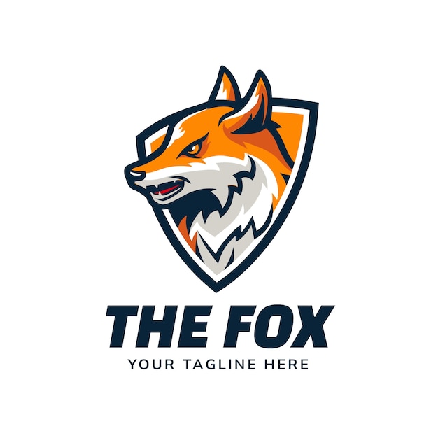 Fox logo design template