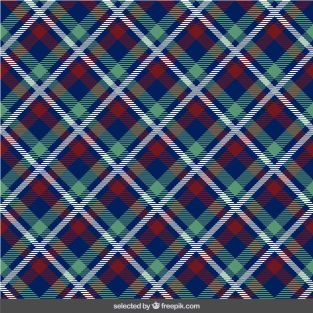 Free vector frabric with tartan pattern