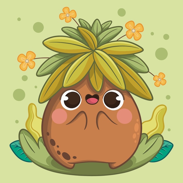 Free vector frailejon character illustration