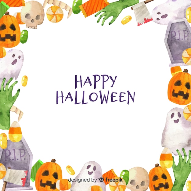 Frame background for halloween