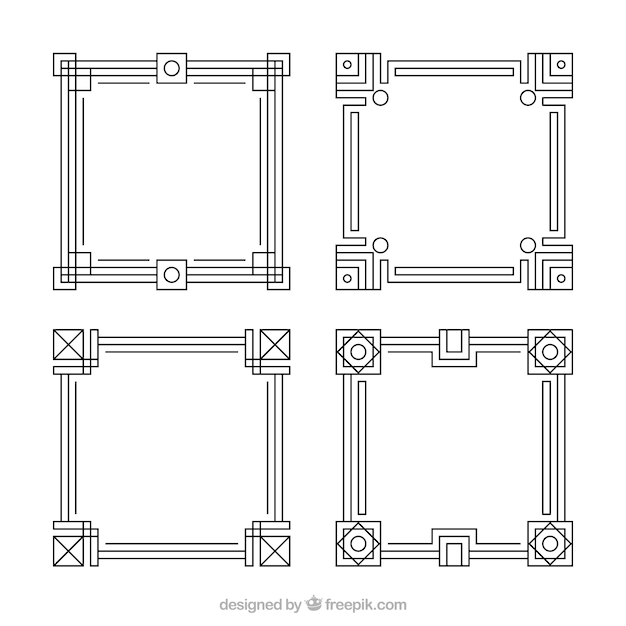 Frame collection with lineal style