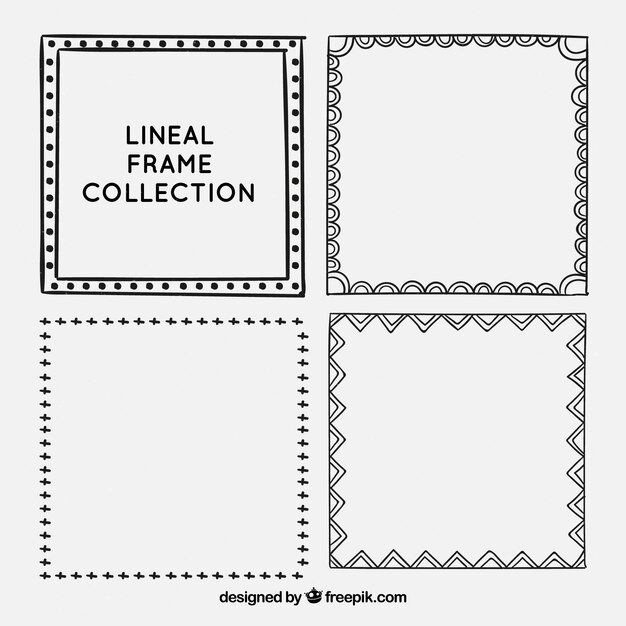 Frame collection with lineal style