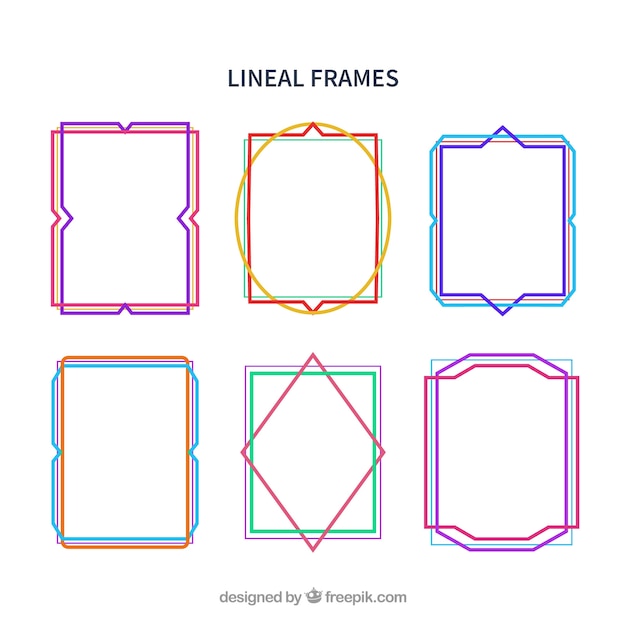 Frame collection with lineal style