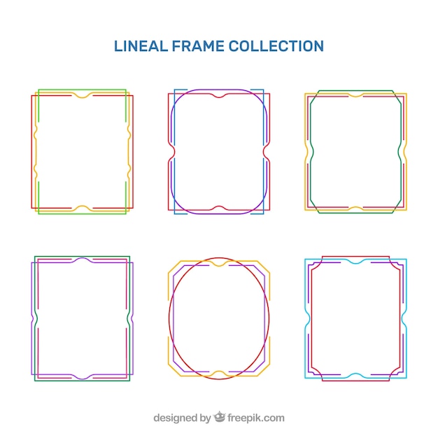 Frame collection with lineal style