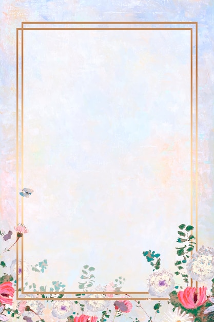 Free Vector frame on a pastel painting