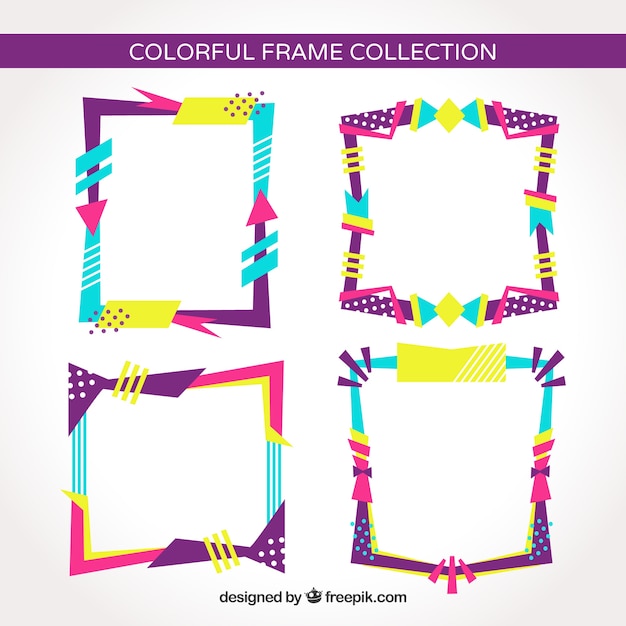 Frames collection in colorful style