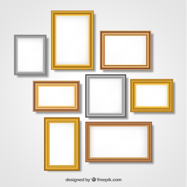 Frames collection with gradient colors