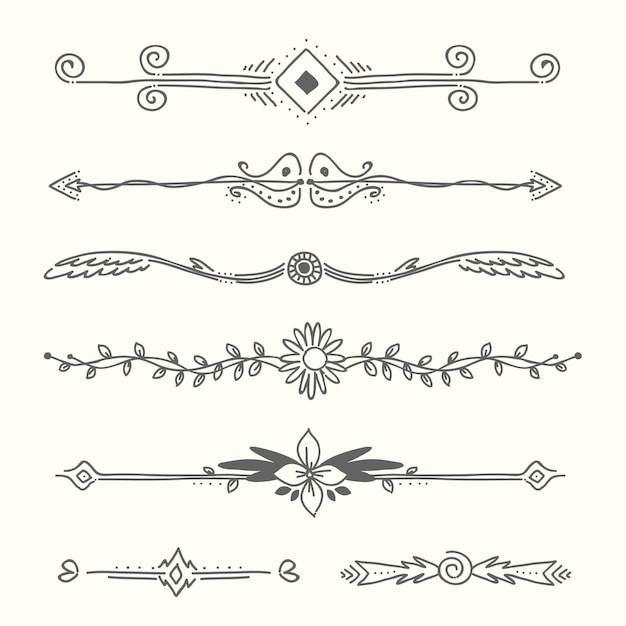 Free Vector frames and ornamental elements collection