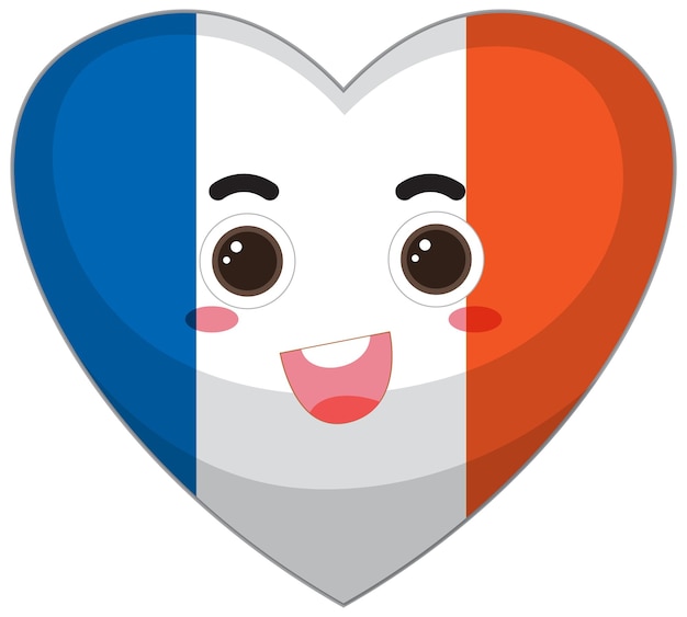 Free Vector france heart flag icon