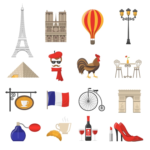 France Icons Set