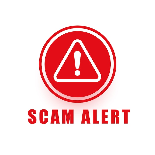 Fraud alert warning background for information security