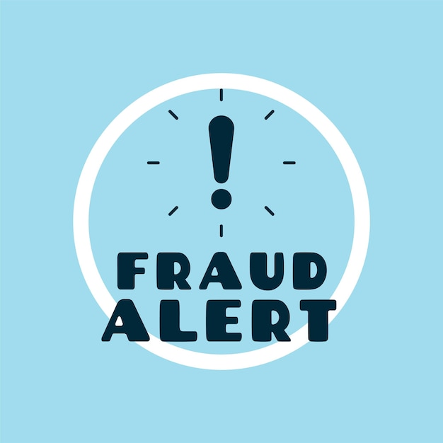 Free Vector fraud alert warning background keep yourself safe from cyber spam