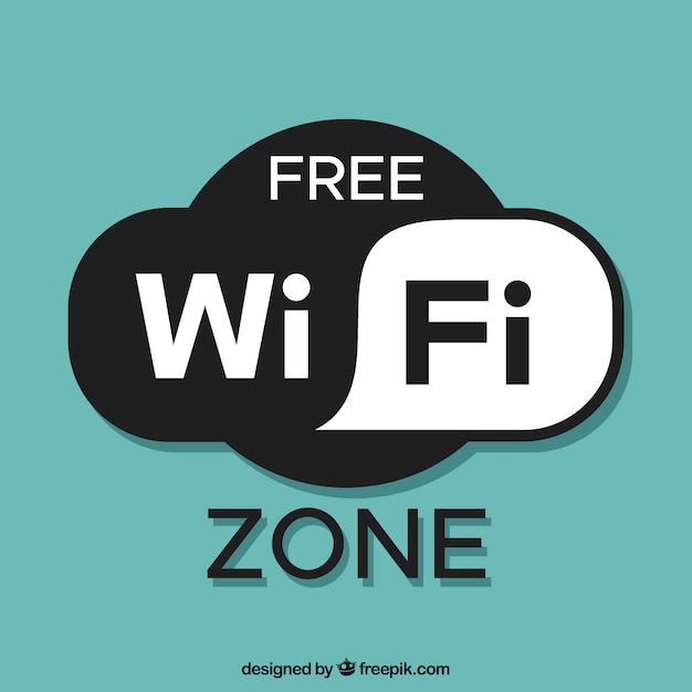 Free Vector free wifi zone background