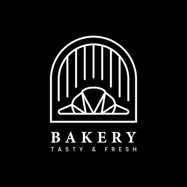 Free Vector fresh bakery pastry shop logo vector