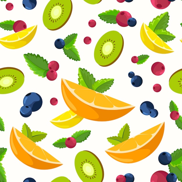 Fresh fruit background