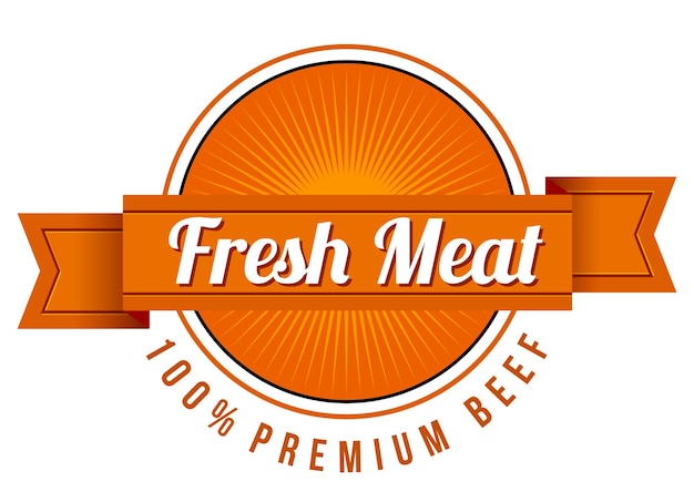 A Fresh meat label