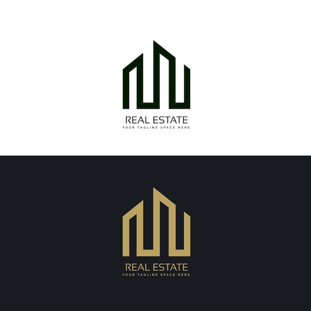 Free vector fresh real estate logo