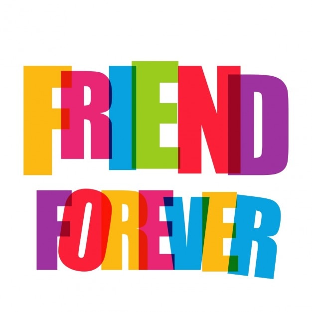 Free vector friend forever background