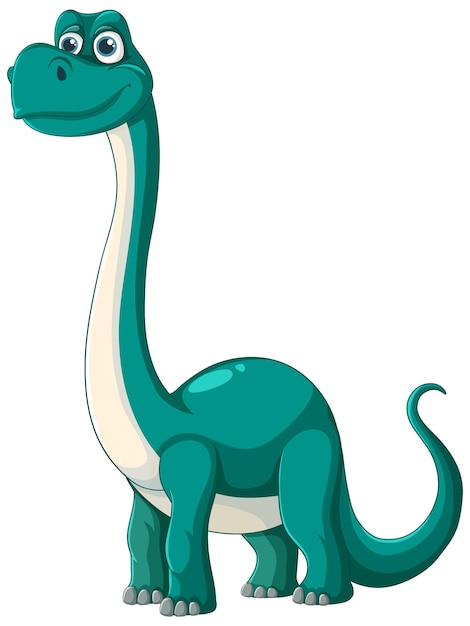 Free Vector friendly cartoon dinosaur illustration