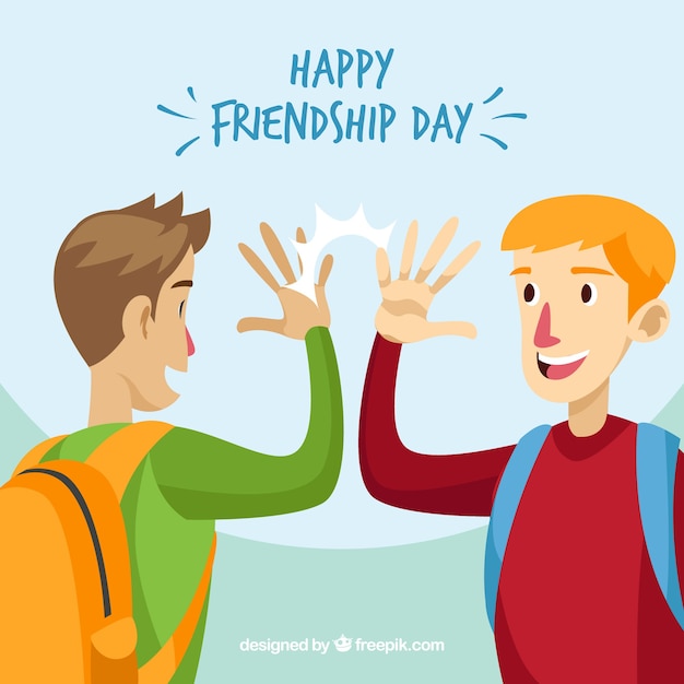 Friendship day background with best friends