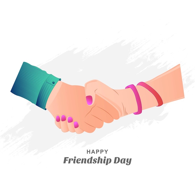 Friendship day with holding promise hand background