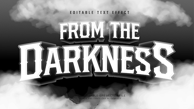 From the Darkness Text effect