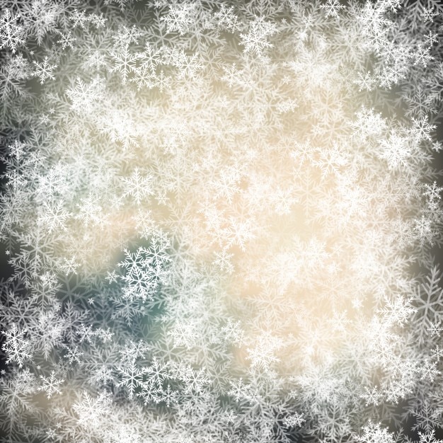 Frost background with snowflakes