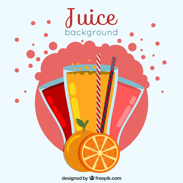 Free Vector fruit juice background