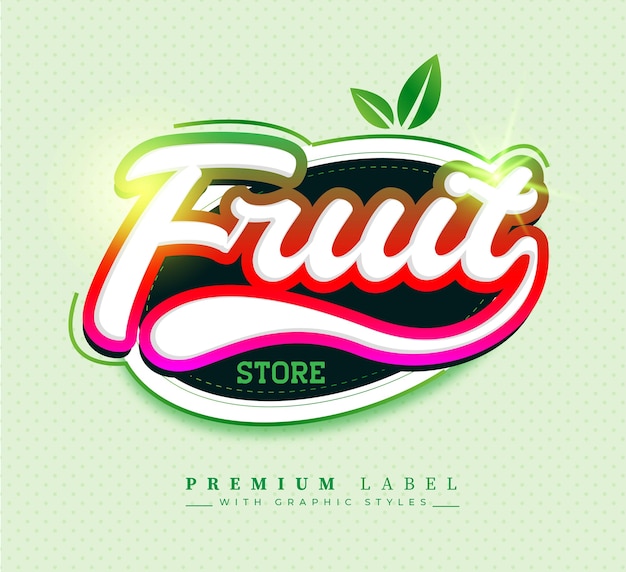 Fruit Label Sticker