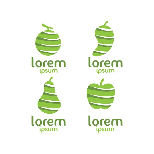 Fruit logo collection