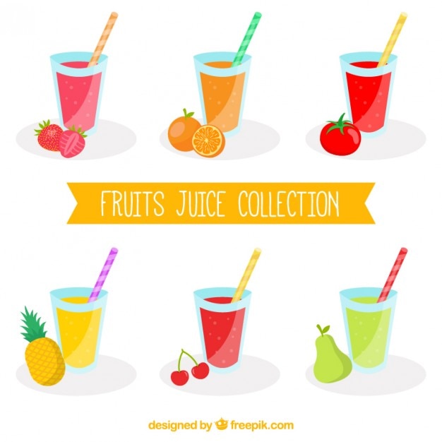 Fruits juice collection