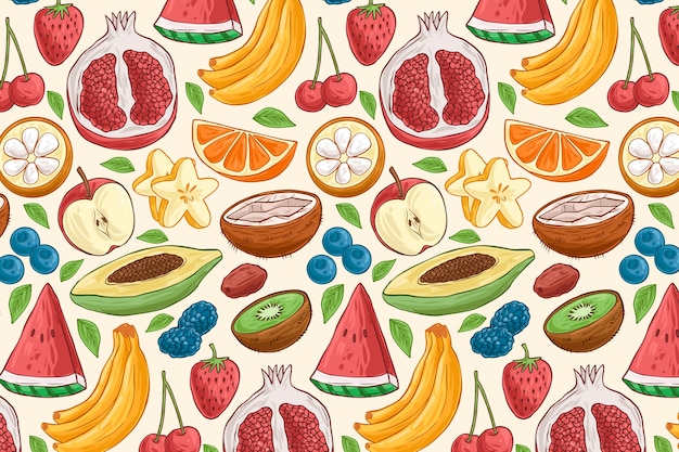 Fruits pattern concept