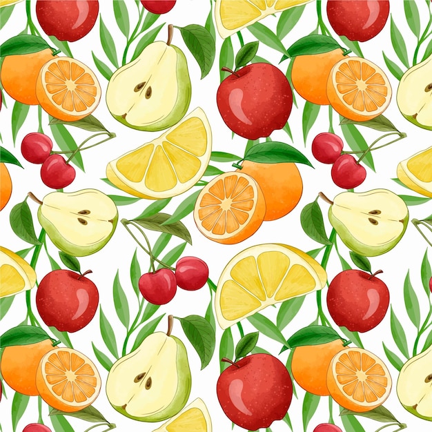 Fruits pattern concept