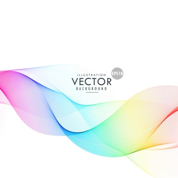 Free Vector full color wavy background