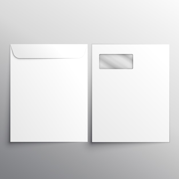 Full letterhead envelope with fron and back side