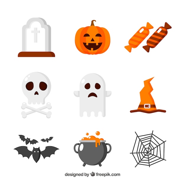 Fun pack of halloween elements