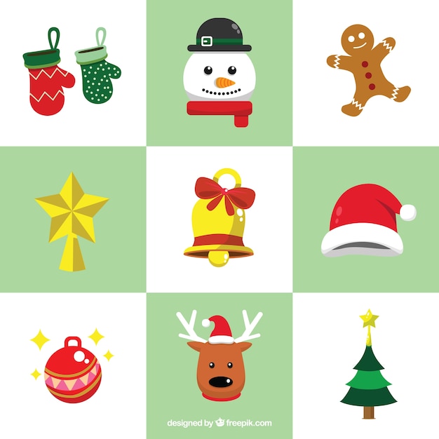 Fun set of christmas ornaments