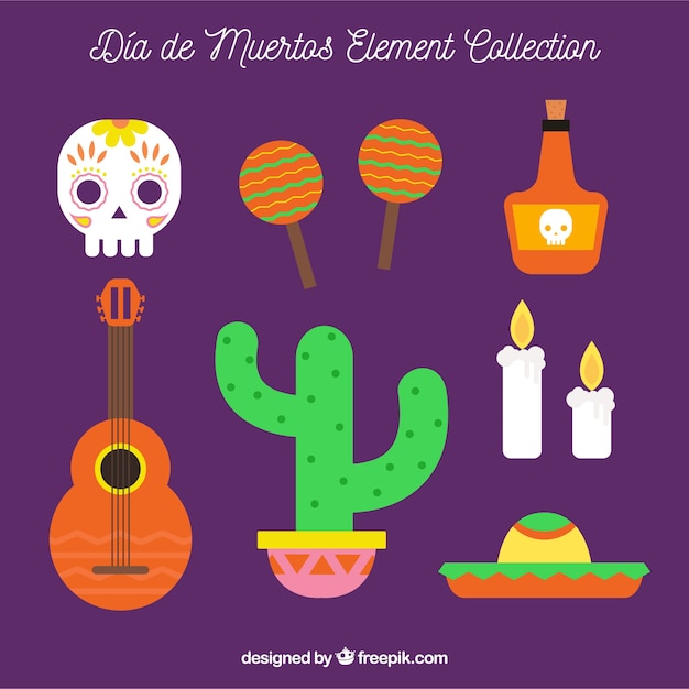 Fun set of mexican elements