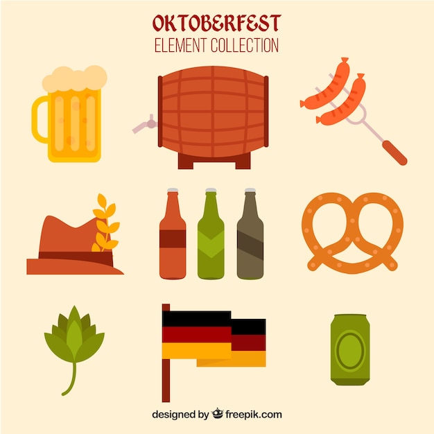 Fun set of oktoberfest elements