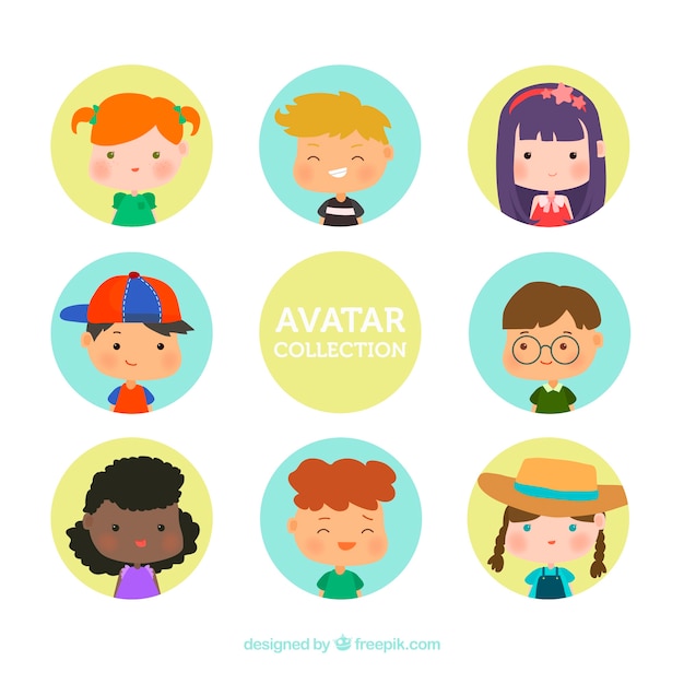 Fun variety of children's avatars