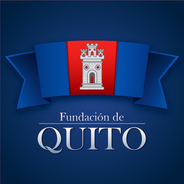 Free Vector fundacion de quito concept